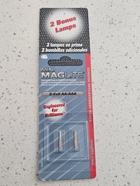 Mini Maglite 2 Replacement Lamps/bulbs AA/AAA 2-Cell Flashlights